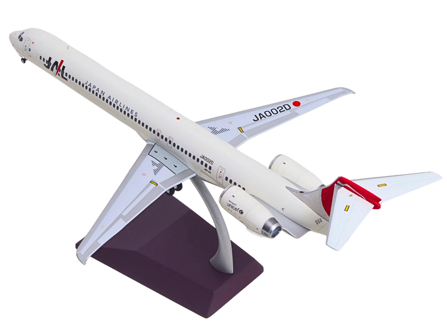 McDonnell Douglas MD-90 Commercial Aircraft "Japan Airlines" (JA002D) White with Red Tail "Gemini 200" Series 1/200 Diecast Model by GeminiJets <h2>McDonnell GeminiJets</h2> <p>High-quality car perfec