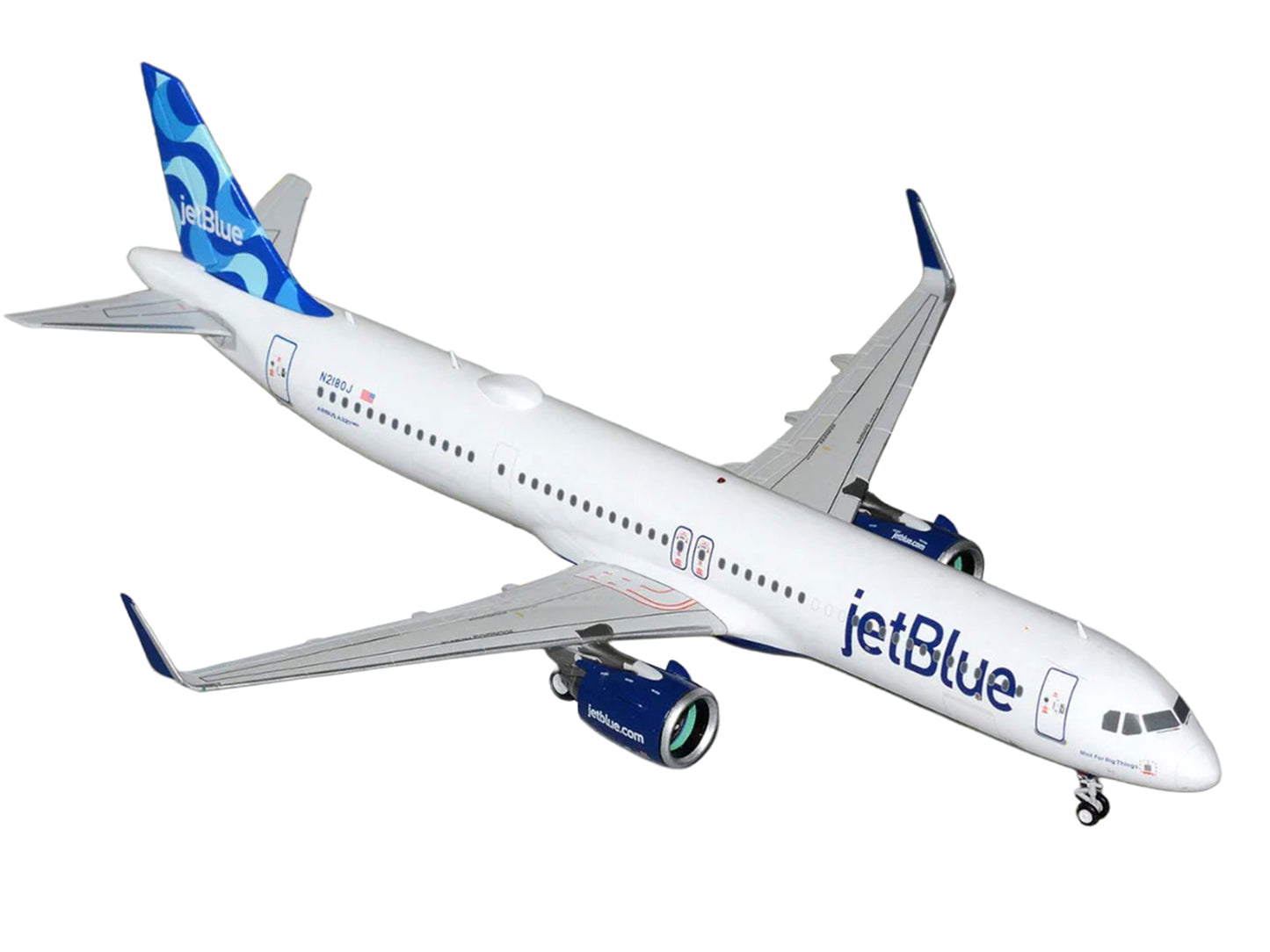 Airbus A321neo Commercial Aircraft "JetBlue Airways" (N2180J) White with Blue Tail "Gemini 200" Series 1/200 Diecast Model by GeminiJets <h2>Airbus GeminiJets</h2> <p>High-quality car perfect for coll