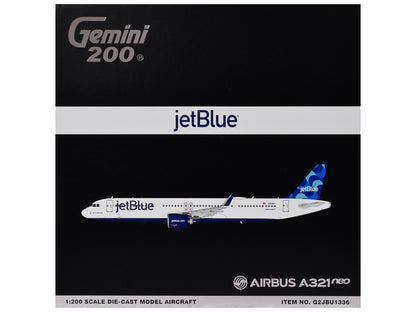 Airbus A321neo Commercial Aircraft "JetBlue Airways" (N2180J) White with Blue Tail "Gemini 200" Series 1/200 Diecast Model by GeminiJets <h2>Airbus GeminiJets</h2> <p>High-quality car perfect for coll