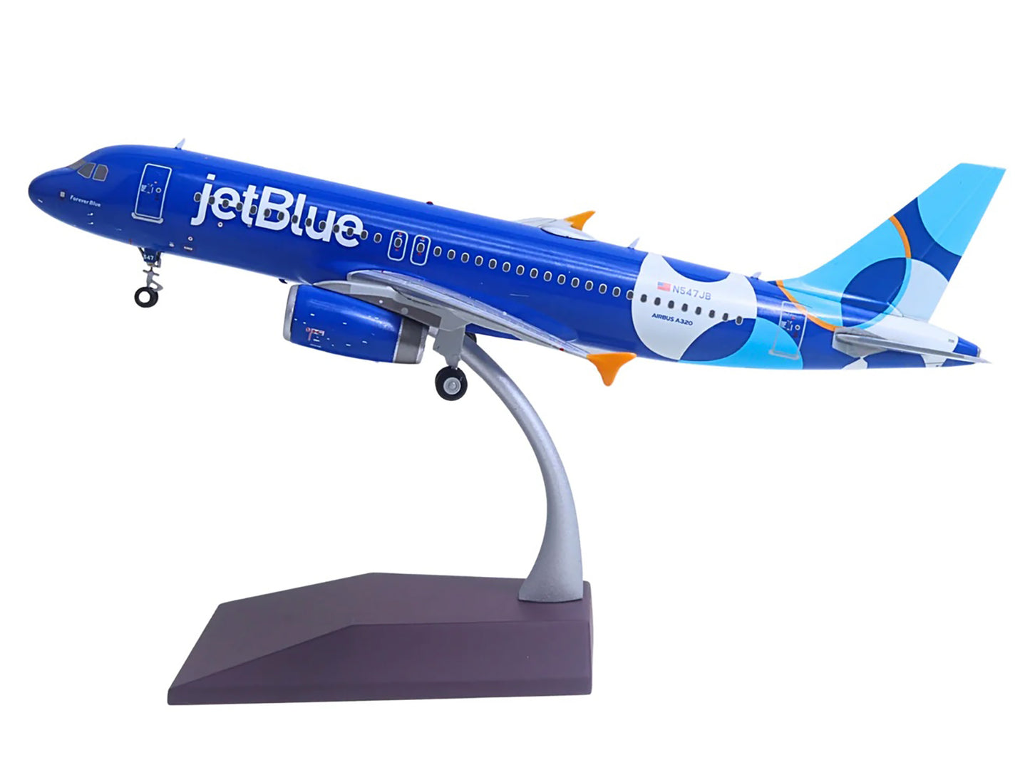 Airbus A320 Commercial Aircraft "JetBlue Airways - Forever Blue" (N547JB) Blue with Graphics "Gemini 200" Series 1/200 Diecast Model Airplane by GeminiJets <h2>Airbus GeminiJets</h2> <p>High-quality c