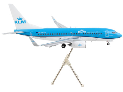 Boeing 737-700 Commercial Aircraft with Flaps Down "KLM Royal Dutch Airlines" Blue White Tail "Gemini 200" Series 1/200 Diecast Model Airplane by GeminiJets <h2>Boeing GeminiJets</h2> <p>High-quality