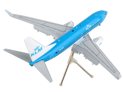 Boeing 737-700 Commercial Aircraft with Flaps Down "KLM Royal Dutch Airlines" Blue White Tail "Gemini 200" Series 1/200 Diecast Model Airplane by GeminiJets <h2>Boeing GeminiJets</h2> <p>High-quality