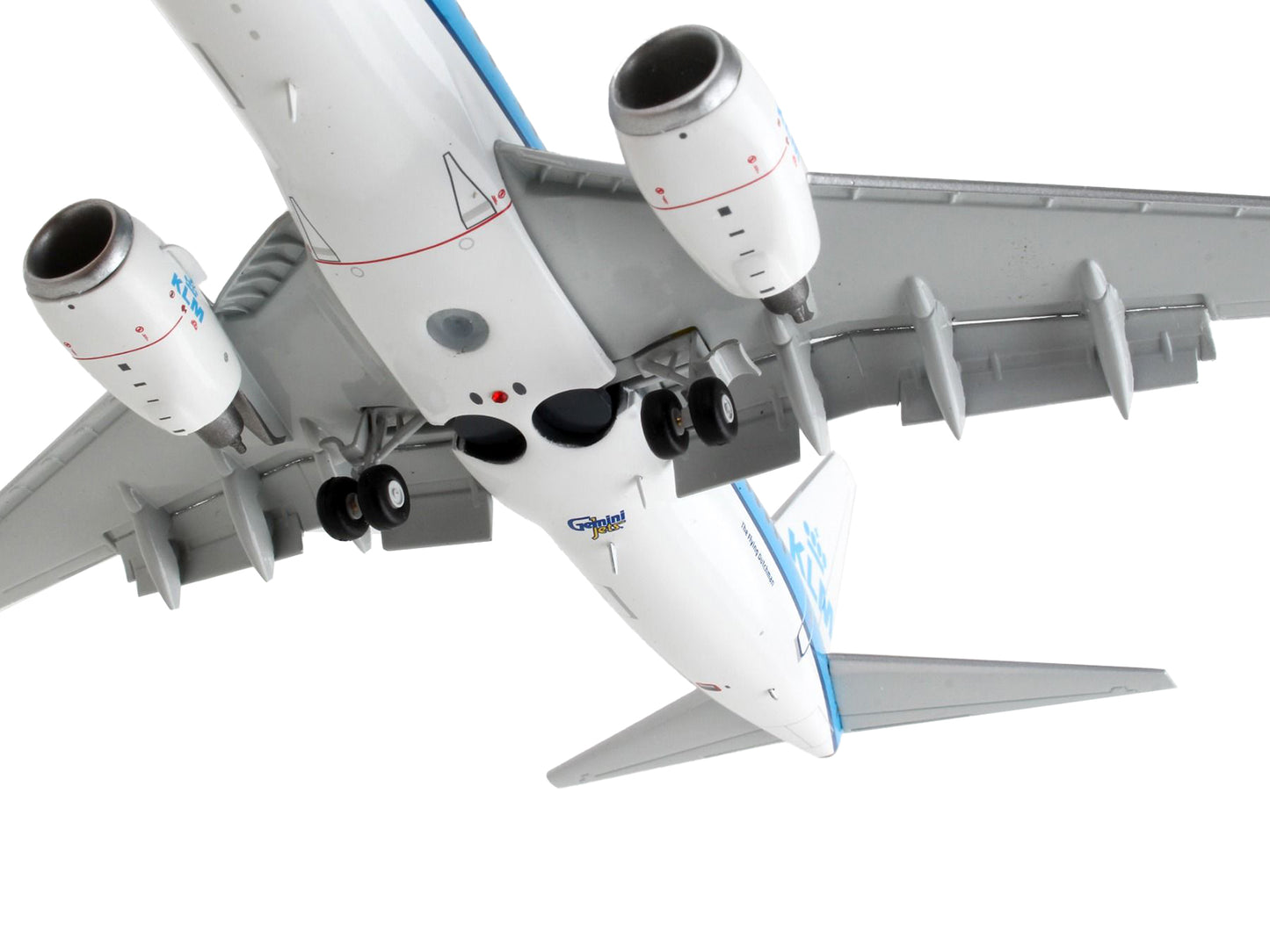Boeing 737-700 Commercial Aircraft with Flaps Down "KLM Royal Dutch Airlines" Blue White Tail "Gemini 200" Series 1/200 Diecast Model Airplane by GeminiJets <h2>Boeing GeminiJets</h2> <p>High-quality