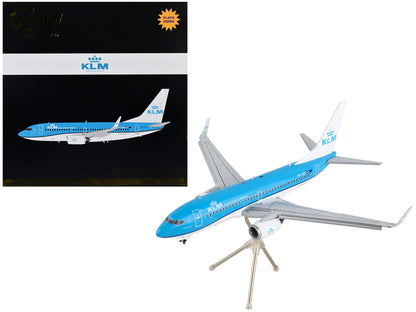 Boeing 737-700 Commercial Aircraft with Flaps Down "KLM Royal Dutch Airlines" Blue White Tail "Gemini 200" Series 1/200 Diecast Model Airplane by GeminiJets <h2>Boeing GeminiJets</h2> <p>High-quality