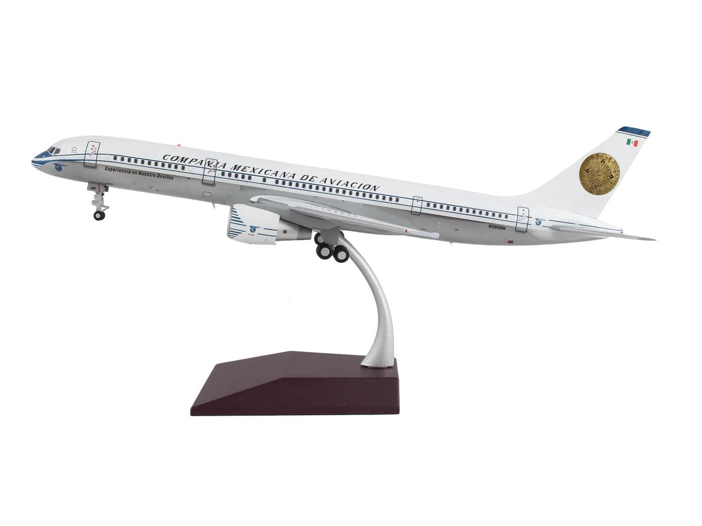 Boeing 757-200 Commercial Aircraft "Mexicana Retro Livery" (N380RM) White with Tail Graphics "Gemini 200" Series 1/200 Diecast Model Airplane by GeminiJets <h2>Boeing GeminiJets</h2> <p>High-quality c