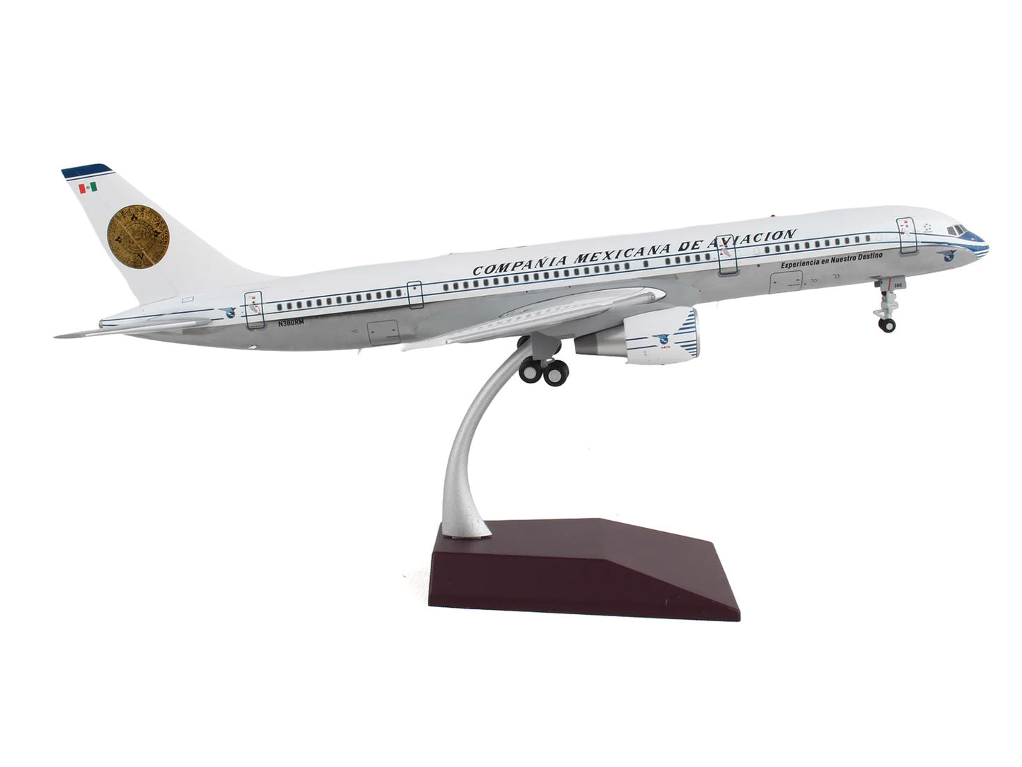 Boeing 757-200 Commercial Aircraft "Mexicana Retro Livery" (N380RM) White with Tail Graphics "Gemini 200" Series 1/200 Diecast Model Airplane by GeminiJets <h2>Boeing GeminiJets</h2> <p>High-quality c