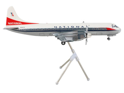 Lockheed L-188 Electra Commercial Aircraft "National Airlines" (N5017K) White and Gray "Gemini 200" Series 1/200 Diecast Model Airplane by GeminiJets <h2>Lockheed GeminiJets</h2> <p>High-quality car p