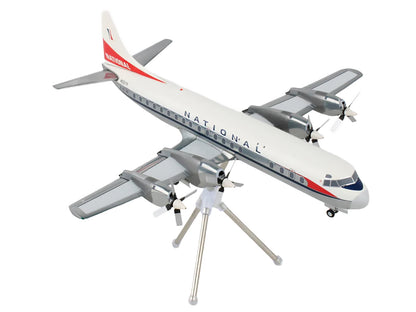 Lockheed L-188 Electra Commercial Aircraft "National Airlines" (N5017K) White and Gray "Gemini 200" Series 1/200 Diecast Model Airplane by GeminiJets <h2>Lockheed GeminiJets</h2> <p>High-quality car p