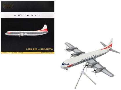 Lockheed L-188 Electra Commercial Aircraft "National Airlines" (N5017K) White and Gray "Gemini 200" Series 1/200 Diecast Model Airplane by GeminiJets <h2>Lockheed GeminiJets</h2> <p>High-quality car p