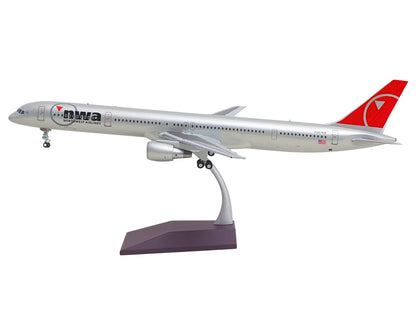 Boeing 757-300 Commercial Aircraft "Northwest Airlines" (N587NW) Silver with Red Tail "Gemini 200" Series 1/200 Diecast Model by GeminiJets <h2>Boeing GeminiJets</h2> <p>High-quality car perfect for c