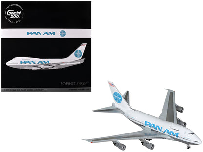 Boeing 747SP Commercial Aircraft "Pan American Airways" (N531PA) White with Blue Tail Graphics "Gemini 200" Series 1/200 Diecast Model Airplane by GeminiJets <h2>Boeing GeminiJets</h2> <p>High-quality