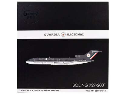 Boeing 727-200 Commercial Aircraft "Guardia Nacional (Mexican National Guard)" (XC-NPF) Gray and White "Gemini 200" Series 1/200 Diecast Model Airplane by GeminiJets <h2>Boeing GeminiJets</h2> <p>High
