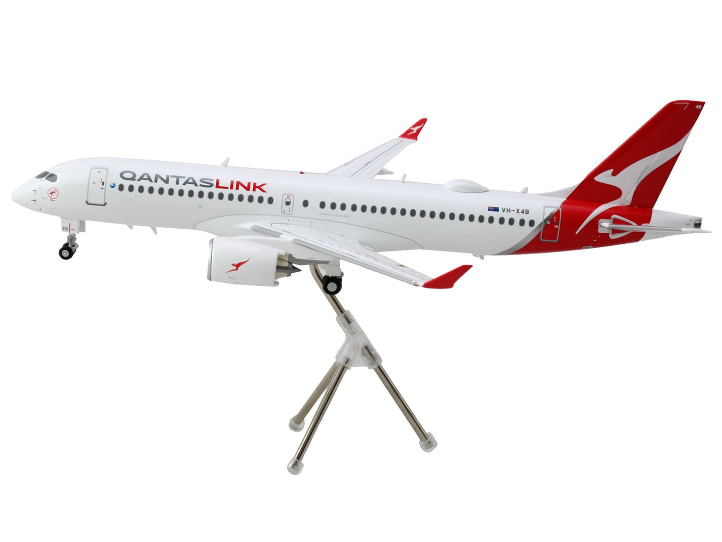 Airbus A220-300 Commercial Aircraft "QantasLink - Qantas Airways" (VH-4XB) White with Red Tail "Gemini 200" Series 1/200 Diecast Model Airplane by GeminiJets <h2>Airbus GeminiJets</h2> <p>High-quality