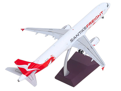 Airbus A321P2F Commercial Aircraft "Qantas Freight - Santa’s Freight" (VH-XF4) White with Graphics and Red Tail "Gemini 200" Series 1/200 Diecast Model by GeminiJets <h2>Airbus GeminiJets</h2> <p>High