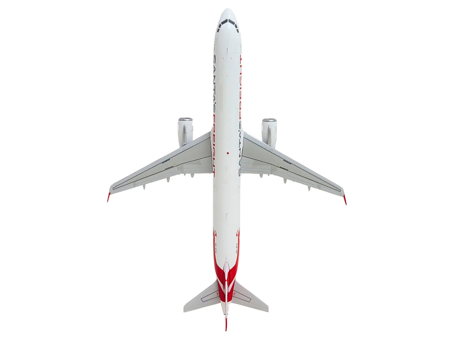 Airbus A321P2F Commercial Aircraft "Qantas Freight - Santa’s Freight" (VH-XF4) White with Graphics and Red Tail "Gemini 200" Series 1/200 Diecast Model by GeminiJets <h2>Airbus GeminiJets</h2> <p>High