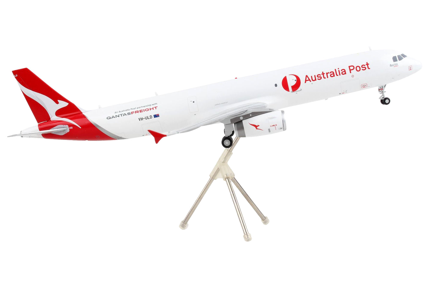 Airbus A321P2F Commercial Aircraft "Qantas Freight - Australia Post" White with Red Tail "Gemini 200" Series 1/200 Diecast Model Airplane by GeminiJets <h2>Airbus GeminiJets</h2> <p>High-quality car p