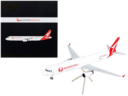 Airbus A321P2F Commercial Aircraft "Qantas Freight - Australia Post" White with Red Tail "Gemini 200" Series 1/200 Diecast Model Airplane by GeminiJets <h2>Airbus GeminiJets</h2> <p>High-quality car p