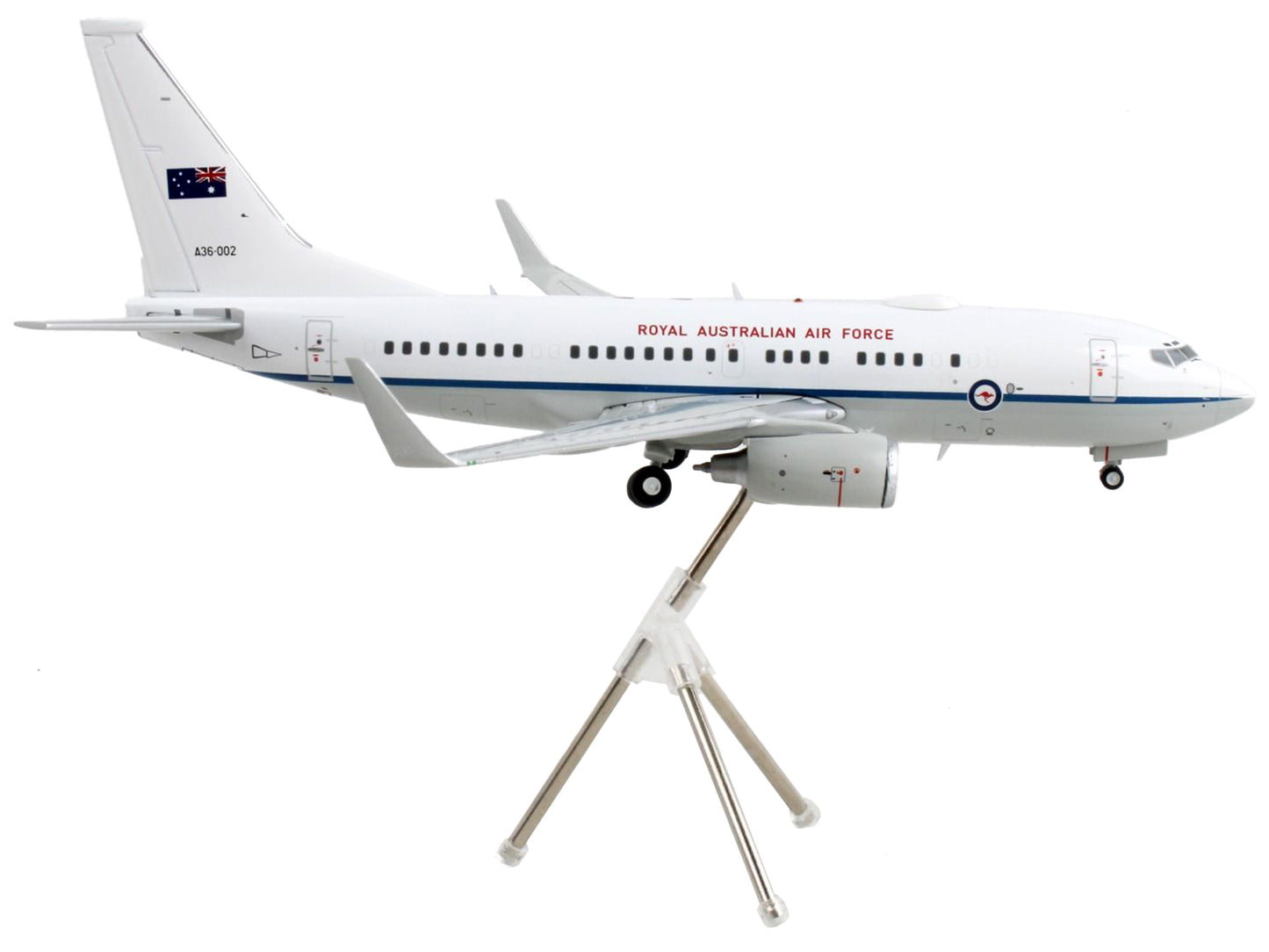 Boeing 737-700 Transport Aircraft "Royal Australian Air Force - A36-002" White and Gray "Gemini 200" Series 1/200 Diecast Model Airplane by GeminiJets <h2>Boeing GeminiJets</h2> <p>High-quality car pe