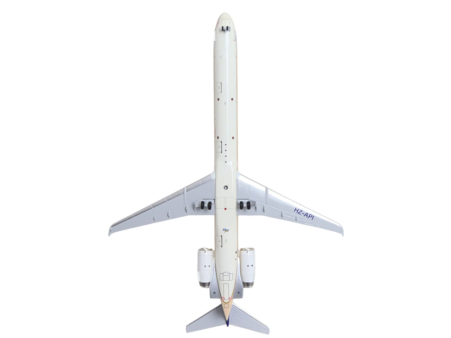 McDonnell Douglas MD-90 Commercial Aircraft "Saudia Airlines" (HZ-API) Beige with Blue Tail "Gemini 200" Series 1/200 Diecast Model by GeminiJets