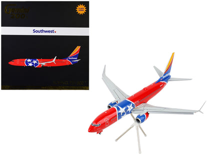 Boeing 737-800 Commercial Aircraft with Flaps Down "Southwest Airlines - Tennessee One" Flag Livery "Gemini 200" Series 1/200 Diecast Model Airplane by GeminiJets <h2>Boeing GeminiJets</h2> <p>High-qu