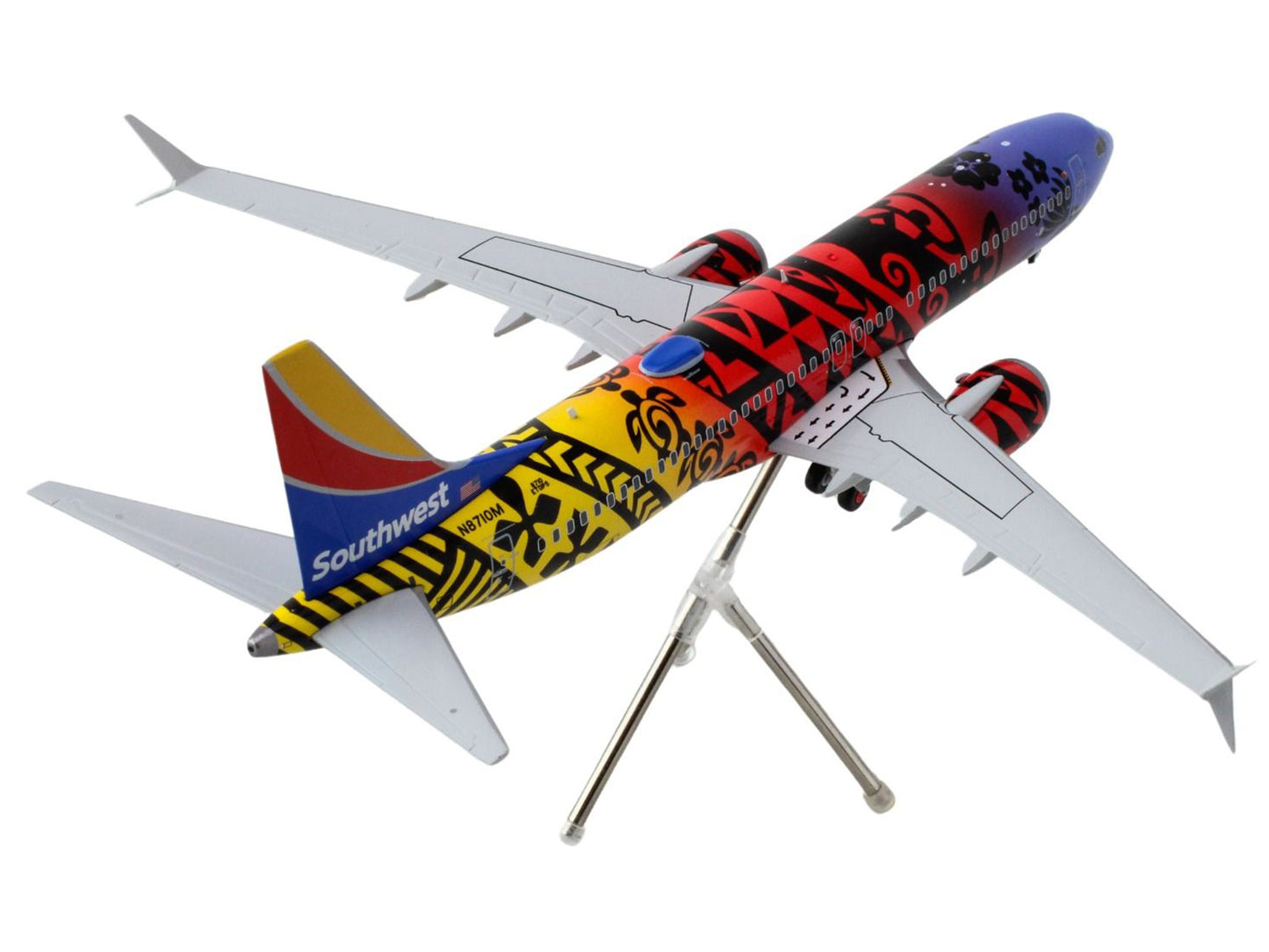 Boeing 737 MAX 8 Commercial Aircraft "Southwest Airlines - Imua One" (N8710M) Hawaiian Graphics "Gemini 200" Series 1/200 Diecast Model Airplane by GeminiJets <h2>Boeing GeminiJets</h2> <p>High-qualit