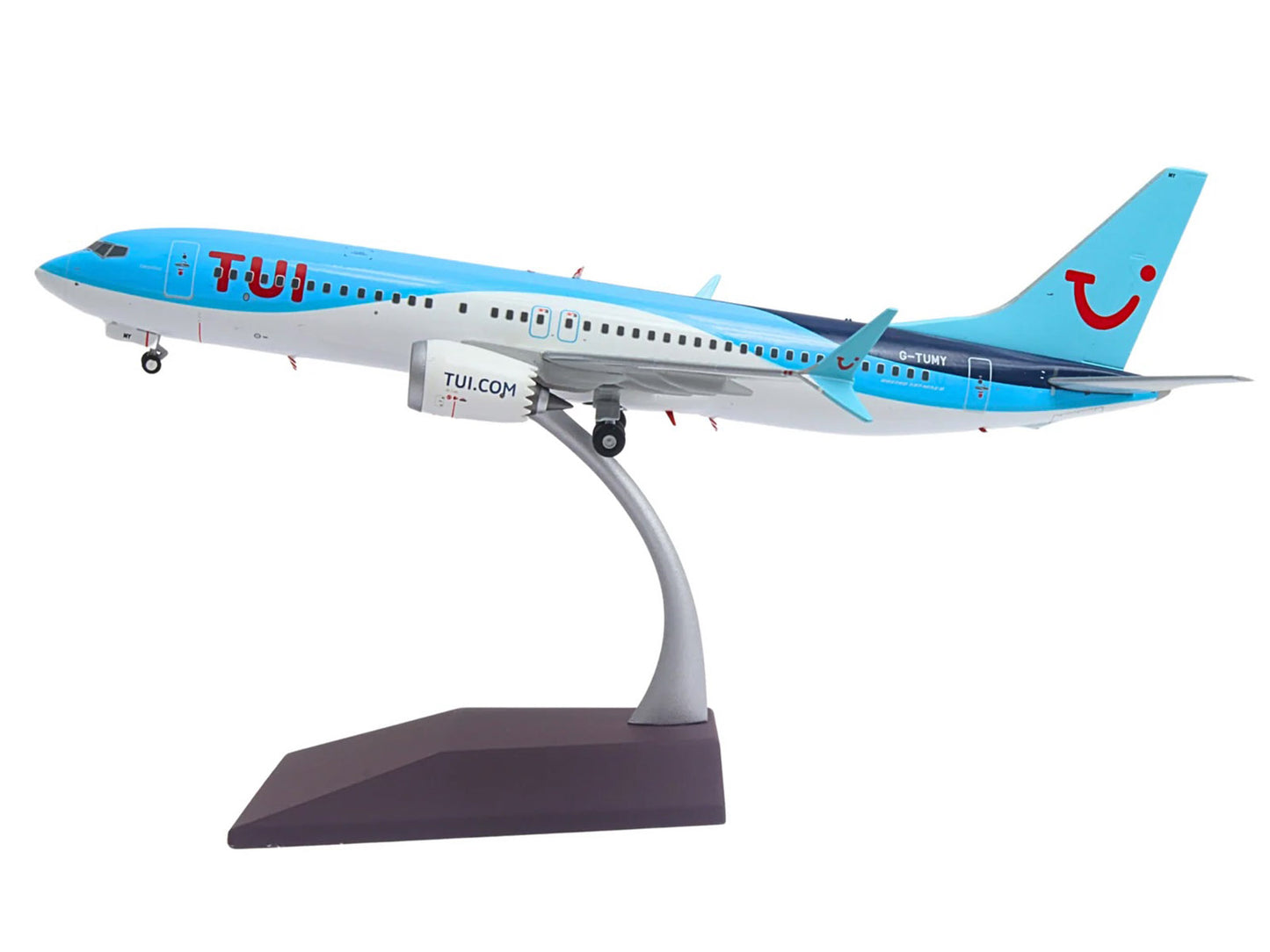 Boeing 737 MAX 8 Commercial Aircraft "TUI Airways" (G-TUMY) Blue and White "Gemini 200" Series 1/200 Diecast Model Airplane by GeminiJets <h2>Boeing GeminiJets</h2> <p>High-quality car perfect for col