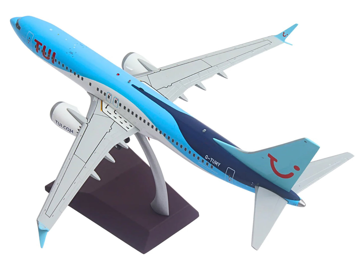 Boeing 737 MAX 8 Commercial Aircraft "TUI Airways" (G-TUMY) Blue and White "Gemini 200" Series 1/200 Diecast Model Airplane by GeminiJets <h2>Boeing GeminiJets</h2> <p>High-quality car perfect for col