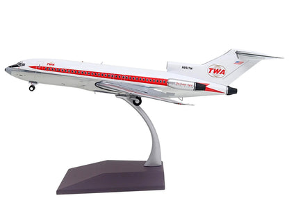 Boeing 727-100 Commercial Aircraft "Trans World Airlines (TWA)" (N851TW) White with Red Stripes "Gemini 200" Series 1/200 Diecast Model Airplane by GeminiJets <h2>Boeing GeminiJets</h2> <p>High-qualit