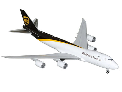 Boeing 747-8F Commercial Aircraft "UPS Worldwide Services" (N607UP) White with Brown Tail "Gemini 200" Series 1/200 Diecast Model by GeminiJets