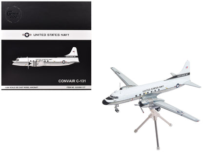 Convair C-131 Samaritan Transport Aircraft "United States Navy - NAS Guantanamo Bay" (141017) White and Gray "Gemini 200" Series 1/200 Diecast Model Airplane by GeminiJets <h2>Convair GeminiJets</h2>
