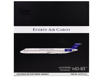 McDonnell Douglas MD-88 Commercial Aircraft "Everts Air Cargo" (N965CE) White with Blue Tail "Gemini 200" Series 1/200 Diecast Model Airplane by GeminiJets <h2>McDonnell GeminiJets</h2> <p>High-qualit