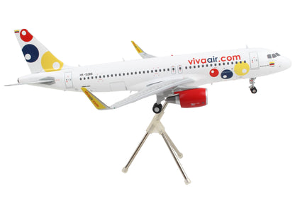Airbus A320 Commercial Aircraft "Viva Air" White with Tail Graphics "Gemini 200" Series 1/200 Diecast Model Airplane by GeminiJets <h2>Airbus GeminiJets</h2> <p>High-quality car perfect for collectors