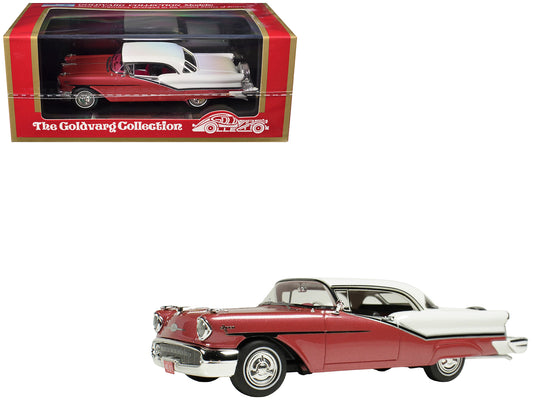 1957 Oldsmobile Starfire Royal Glow Red and Alcan White Limited Edition to 200 pieces Worldwide 1/43 Model Car by Goldvarg Collection T&y