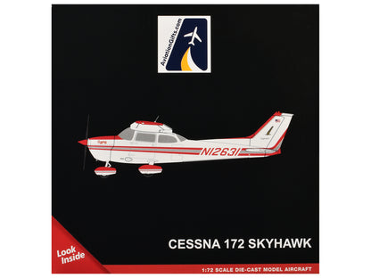 Cessna 172 Skyhawk Aircraft "N12631" Red and White "Gemini General Aviation" Series 1/72 Diecast Model by GeminiJets <h2>Cessna GeminiJets</h2> <p>High-quality car perfect for collectors enthusiasts.