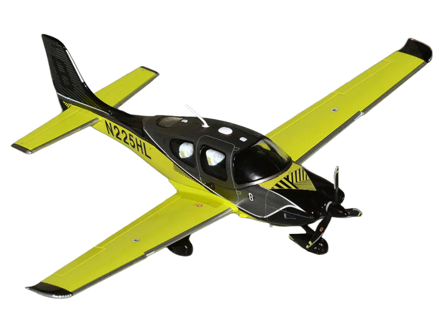 Cirrus SR22T Composite Aircraft (N225HL) Black and Neon Green "Gemini General Aviation" Series 1/72 Diecast Model by GeminiJets <h2>Cirrus GeminiJets</h2> <p>High-quality car perfect for collectors en
