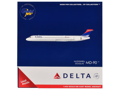 McDonnell Douglas MD-90 Commercial Aircraft "Delta Air Lines" (N910DN) White with Blue and Red Tail 1/400 Diecast Model Airplane by GeminiJets <h2>McDonnell GeminiJets</h2> <p>High-quality car perfect