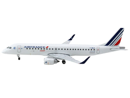 Embraer ERJ-190 Commercial Aircraft "Air France Hop" (F-HBLR) White with Striped Tail 1/400 Diecast Model Airplane by GeminiJets <h2>Embraer GeminiJets</h2> <p>High-quality car perfect for collectors