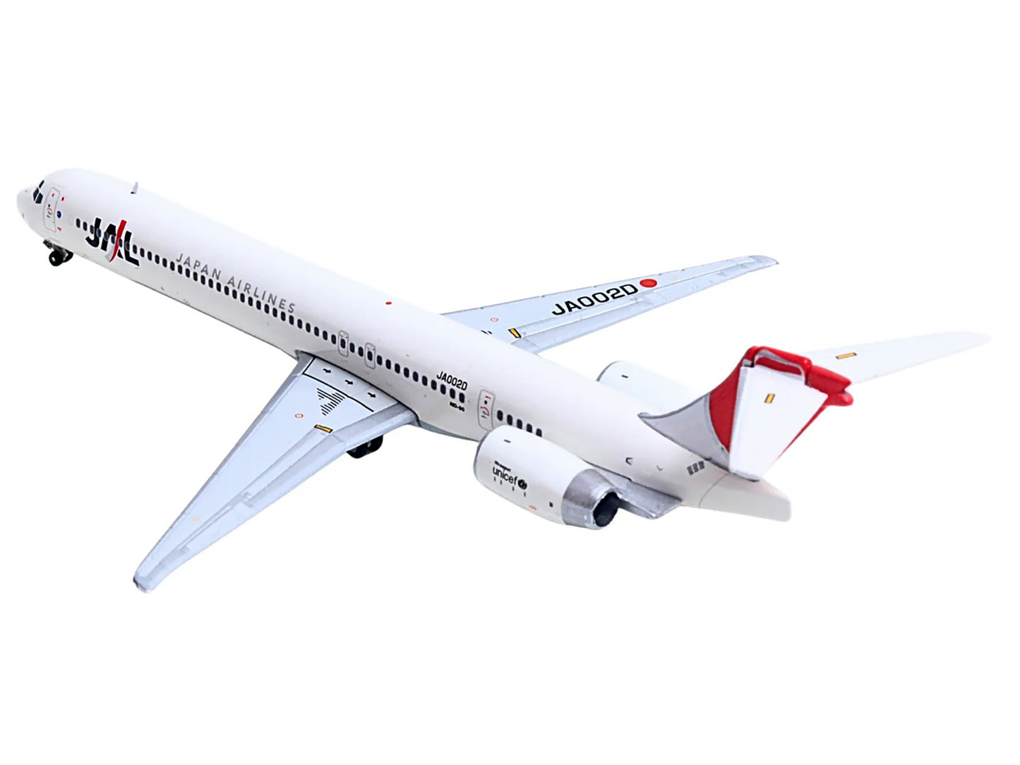 McDonnell Douglas MD-90 Commercial Aircraft "Japan Airines" (JA002D) White with Red Tail 1/400 Diecast Model Airplane by GeminiJets <h2>McDonnell GeminiJets</h2> <p>High-quality car perfect for collec