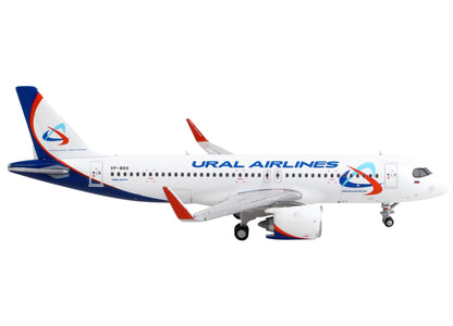 Airbus A320neo Commercial Aircraft "Ural Airlines" White with Blue Tail 1/400 Diecast Model Airplane by GeminiJets <h2>Airbus GeminiJets</h2> <p>High-quality car perfect for collectors and enthusiasts