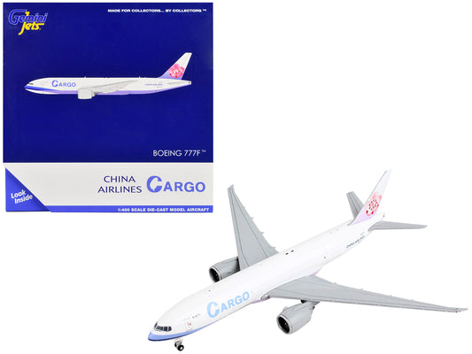 Boeing 777F Commercial Aircraft "China Airlines Cargo" White with Purple Stripes and Tail 1/400 Diecast Model Airplane by GeminiJets <h2>Boeing GeminiJets</h2> <p>High-quality car perfect for collecto