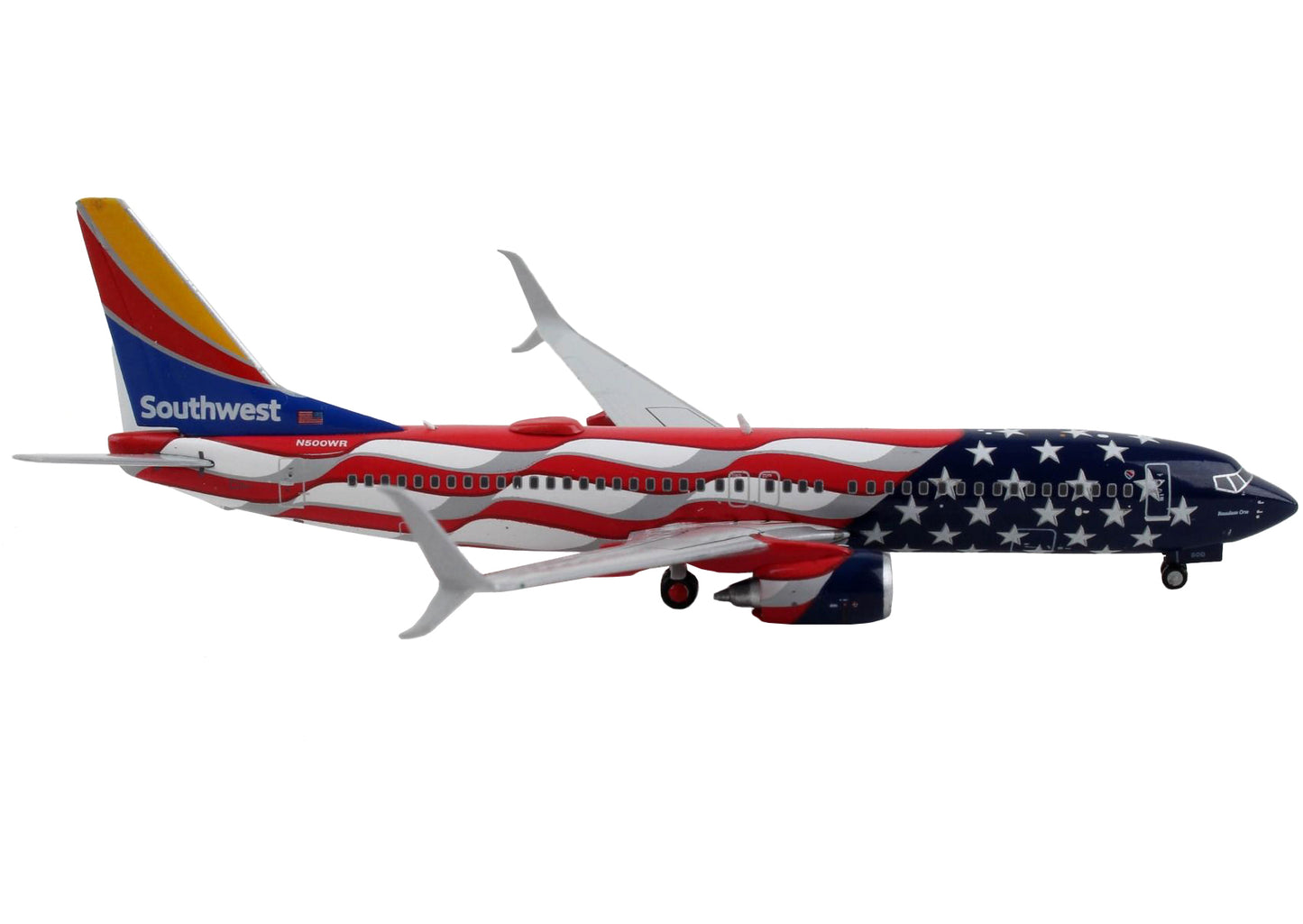 Boeing 737-800 Commercial Aircraft "Southwest Airlines - Freedom One" United States Flag Livery 1/400 Diecast Model Airplane by GeminiJets <h2>Boeing GeminiJets</h2> <p>High-quality car perfect for co