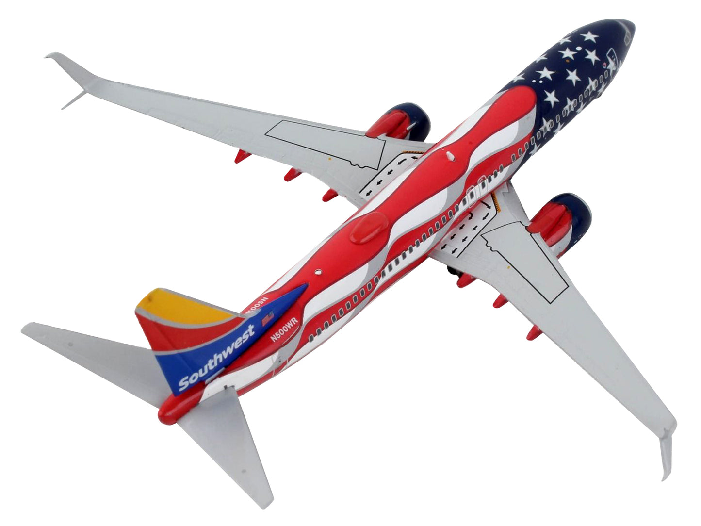 Boeing 737-800 Commercial Aircraft "Southwest Airlines - Freedom One" United States Flag Livery 1/400 Diecast Model Airplane by GeminiJets <h2>Boeing GeminiJets</h2> <p>High-quality car perfect for co
