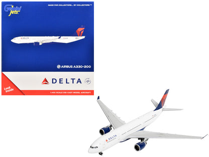 Airbus A330-200 Commercial Aircraft "Delta Air Lines" (N852NW) White with Red and Blue Tail 1/400 Diecast Model Airplane by GeminiJets <h2>Airbus GeminiJets</h2> <p>High-quality car perfect for collec