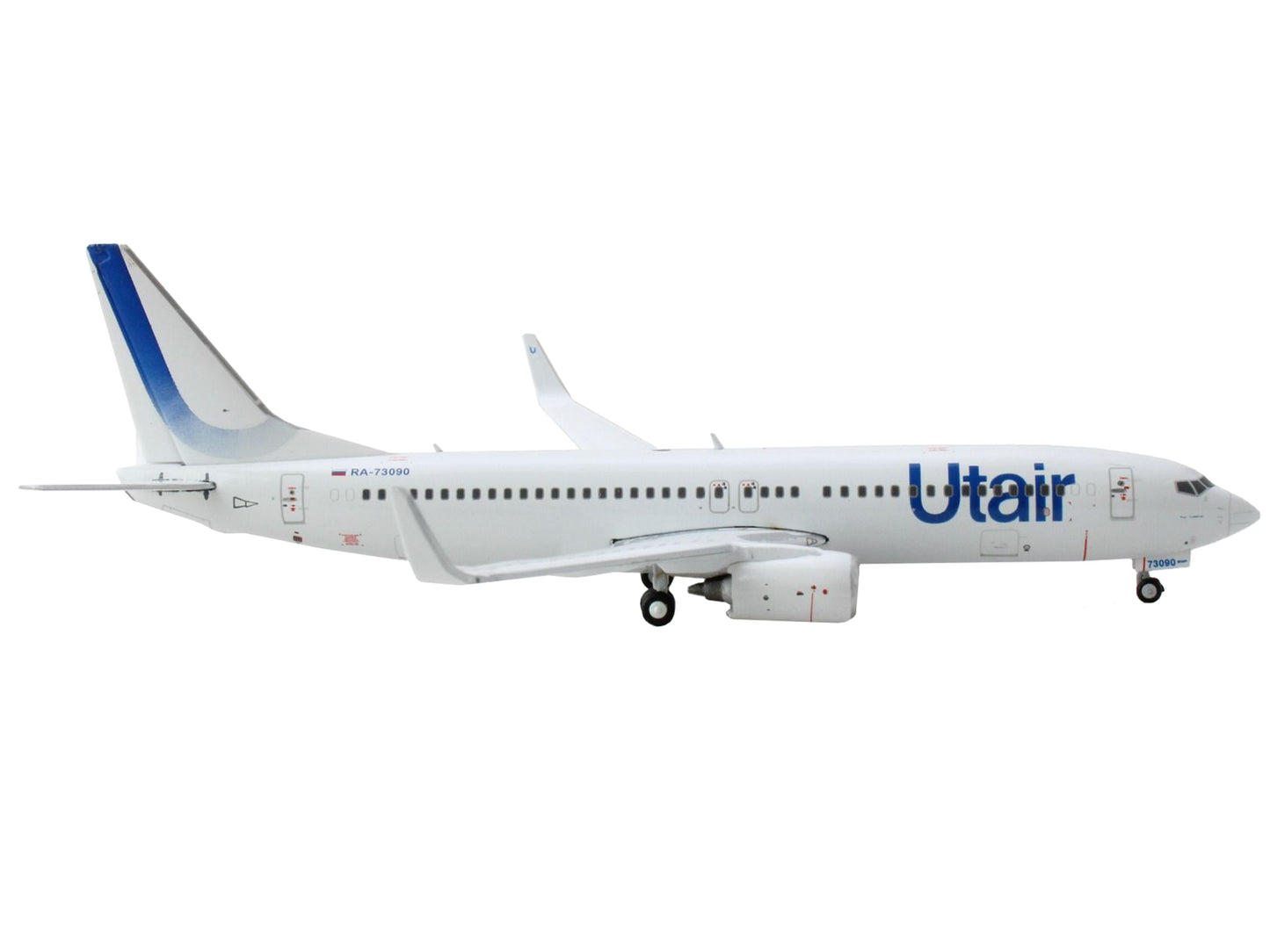 Boeing 737-800 Commercial Aircraft "Utair" White with Blue Tail Stripes 1/400 Diecast Model Airplane by GeminiJets <h2>Boeing GeminiJets</h2> <p>High-quality car perfect for collectors and enthusiasts