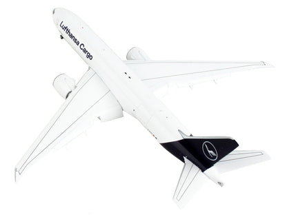 Boeing 777F Commercial Aircraft with Flaps Down "Lufthansa Cargo" White Dark Blue Tail 1/400 Diecast Model Airplane by GeminiJets <h2>Boeing GeminiJets</h2> <p>High-quality car perfect for collectors