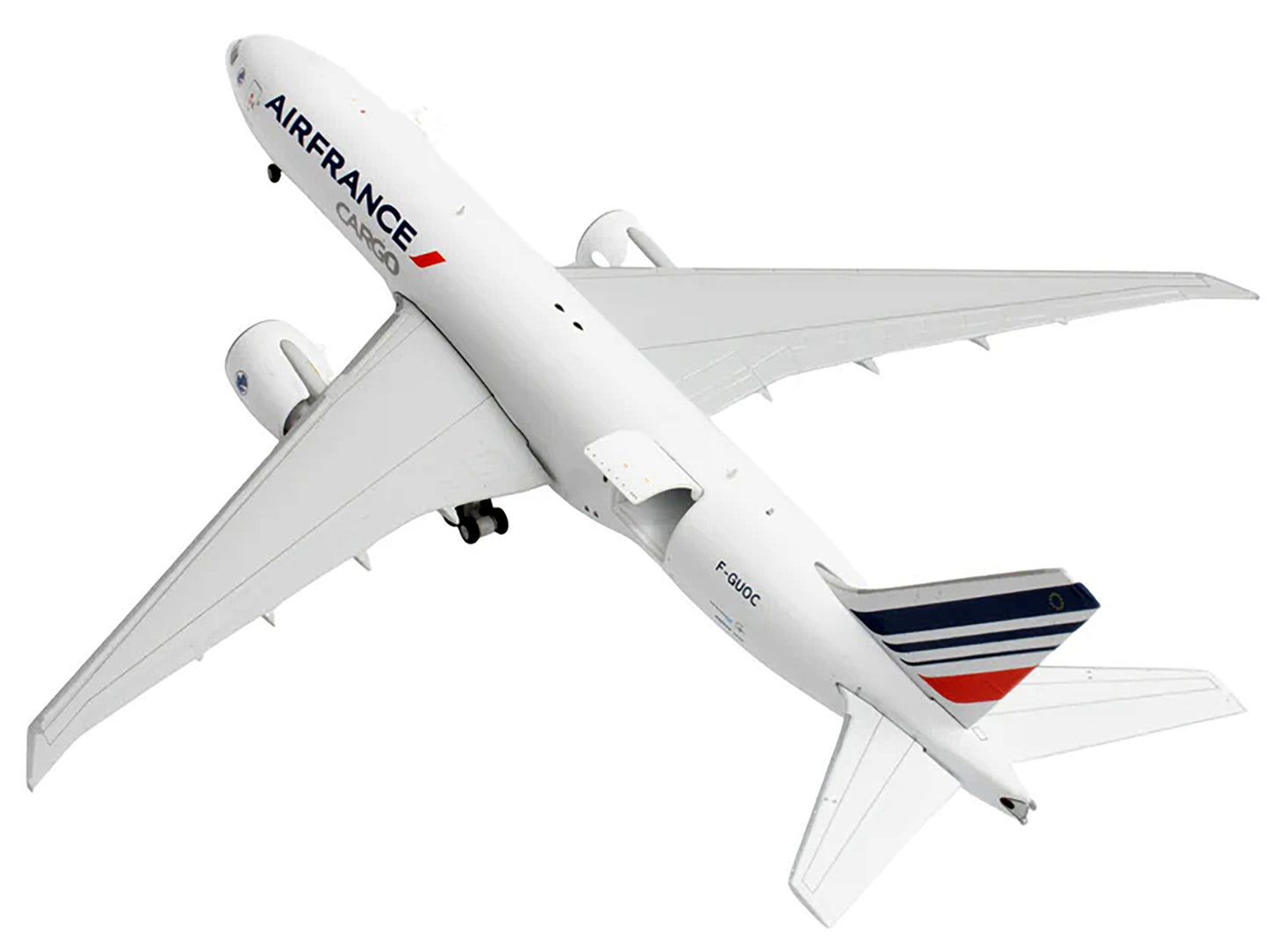 Boeing 777F Commercial Aircraft "Air France Cargo" (F-GUOC) White with Red and Blue Striped Tail "Interactive Series" 1/400 Diecast Model Airplane by GeminiJets <h2>Boeing GeminiJets</h2> <p>High-qual