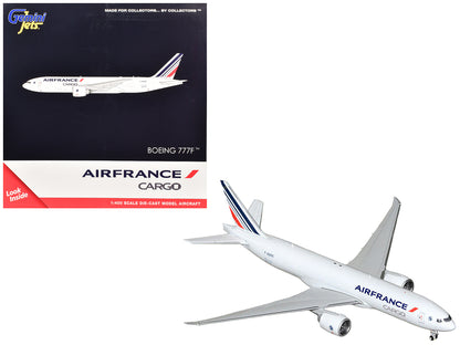 Boeing 777F Commercial Aircraft "Air France Cargo" (F-GUOC) White with Red and Blue Striped Tail 1/400 Diecast Model Airplane by GeminiJets <h2>Boeing GeminiJets</h2> <p>High-quality car perfect for c