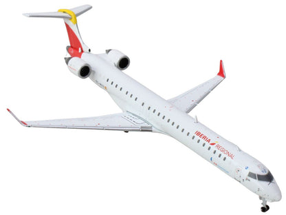 Bombardier CRJ1000 Commercial Aircraft "Iberia Regional" (EC-MVZ) White with Red Tail 1/400 Diecast Model Airplane by GeminiJets <h2>Bombardier GeminiJets</h2> <p>High-quality car perfect for collecto