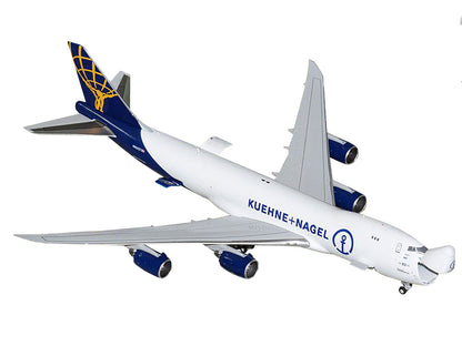 Boeing 747-8F Commercial Aircraft "Atlas Air - Kuehne+Nagel" (N862GT) White with Blue Tail "Interactive Series" 1/400 Diecast Model Airplane by GeminiJets <h2>Boeing GeminiJets</h2> <p>High-quality ca