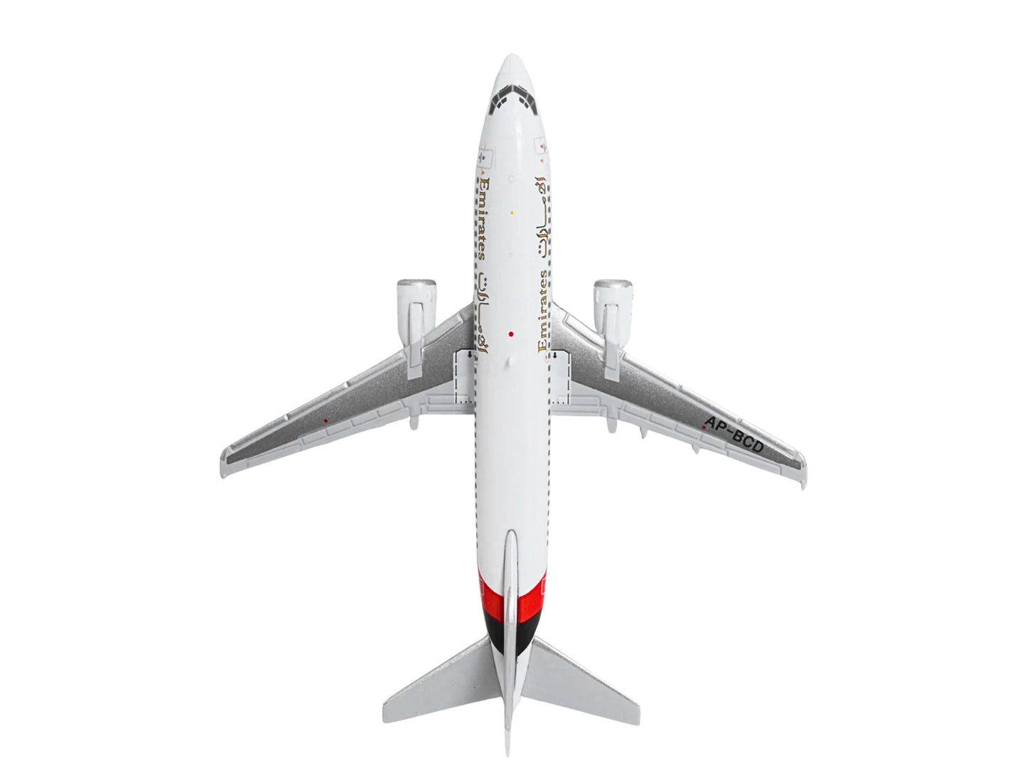 Boeing 737-300 Commercial Aircraft "Emirates Airlines" (AP-BCD) White with Striped Tail 1/400 Diecast Model by GeminiJets
